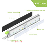 1 x RAW Customer Returns OxyLED cabinet lighting, cabinet light with motion detector, pack of 3 LED motion detectors, interior battery with stick-on magnetic strip, car on off light strip with motion detector for stairs, kitchens - RRP €26.36