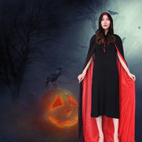 18 x Brand New YAWMLYE Carnival Children s Vampire Cape Costume - Carnival Costumes Black Red Double-Sided Cape with Hood Wizard Children s Costume 120 cm long  - RRP €142.38