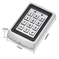 1 x RAW Customer Returns 10 RFID Keychains Waterproof Rain Cover RFID Metal Keypad supports 1000 User Wiegand-26 interface Input  - RRP €38.99