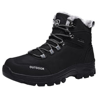 1 x RAW Customer Returns SPSHOOS Men s Winter Shoes Warm Lined Trekking Hiking Boots Waterproof Winter Boots Non-Slip Hiking Shoes Black 45 - RRP €50.2