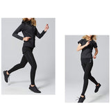 1 x RAW Customer Returns BOTRE women s tracksuit yoga clothing suit set of 5 sports suits jogging suit gym fitness clothing running clothing sportswear sport yoga outfit women s bra leggings set black, large  - RRP €40.32