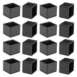 1 x RAW Customer Returns Mogokoyo Chair Leg Caps Silicone Chair Leg Protectors Furniture Table Stool Leg Covers Pads Feet Protectors for 25MM Square Legs Black 16 Pack  - RRP €11.09