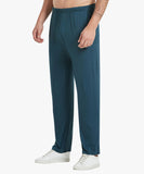 1 x RAW Customer Returns MoFiz Men s Modal Pajama Long Pants Soft Trousers with Pockets 2 Piece Blue Black M - RRP €33.99