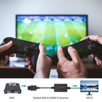 1 x RAW Customer Returns Duttek N64 to HDMI Converter, N64 to HDMI Adapter Cable, HDTV Video Converter Supports SNES, SFC, N64, GC Displays Modes Output to 720p, No Power Supply Required, 20cm. - RRP €28.42