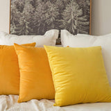 1 x RAW Customer Returns MIULEE Set of 2 Velvet Cushion Covers Pillow Case Sofa Cushion Decorative Throw Pillows Couch Cushions with Hidden Zipper Sofa Bedroom 26 x 26 Inch 65 x 65 cm Lemon Yellow - RRP €23.99