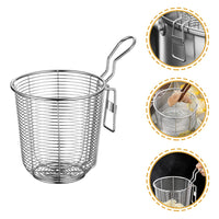 1 x RAW Customer Returns DOITOOL Spider Sieve Skimmer Ladle Stainless Steel Frying Basket with Handle Spaghetti Strainer Spoon Food Strainer Pasta Strainer for Food Japanese Noodle Kitchen - RRP €19.44