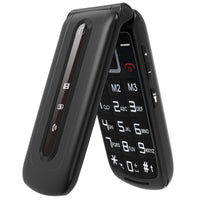 1 x RAW Customer Returns uleway senior mobile phone flip phone mobile phone with large buttons and without contract, dual SIM pensioner GSM mobile phone with SOS emergency call button large button mobile phone - RRP €35.28