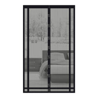 1 x RAW Customer Returns Sekey magnet fly screen balcony door without drilling, can be cut to size, door curtain fly protection, insect protection door curtain with widened adhesive tape 160 x 230 cm, black - RRP €19.67