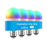 4 x RAW Customer Returns Broadlink Smart Bulbs, Frustration Free Setup FFS , Only Works with Alexa, BLE Mesh, 9W, 806lm, Color Changing, A60 E27 LED 4 Pack Energy Class F  - RRP €147.96