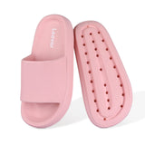 1 x RAW Customer Returns Leevar Slippers for Women Men Thick Platform Summer Beach Eva Soft Sole Slide Sandals Shower Quick Drying Bathroom Massage Pool Gym House Slippers - RRP €60.0