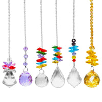 1 x RAW Customer Returns Suncatcher crystal, hanging window decoration, crystal pendant, colorful crystal rainbow, hanging wind chime, Feng Shui suncatcher clear crystal, prism ball rainbow maker glass prism for the garden - RRP €20.4