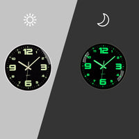 1 x RAW Customer Returns ACCSHINE Luminous Wall Clock Without Ticking Noise Silent 30cm Quartz Modern Large Battery Operated Wall Clock Easy to Read for Room Home Kitchen Bedroom Office School Luminous Wall Clock B  - RRP €23.59