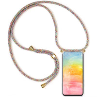 1 x Brand New YAMCCCSE mobile phone chain cell phone case for Oppo Find X6 Pro with strap - Transparent cell phone chain cell phone case with cord for hanging cell phone pendant collar lanyard case - Rainbow - RRP €21.6