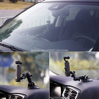 1 x RAW Customer Returns MAXCAM Suction Cup Compatible for DJI Pocket 2, Car Windshield Window Vehicle Boat Camera Holder for DJI Pocket 2 Suction Cup Mount Windshield Mount - RRP €19.99