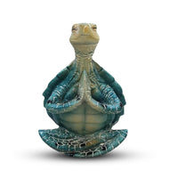 1 x RAW Customer Returns Zueyen Yoga Turtle Meditation Figurine Home Decoration Creative Beach Meditation Turtle for Home Gift Collection Office Spring Summer Garden Decoration - RRP €13.1