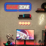 1 x RAW Customer Returns Game Zone Neon Sign Neon Light Gaming Neon Gamer Light Led Sign Gaming Room Decoration Usb Powered Neon Light Game Neon Sign for Game Room Playroom Gaming Setup Decoration Teenager Gift - RRP €22.99