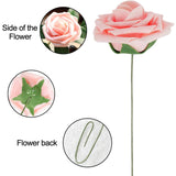 2 x RAW Customer Returns SVUPUE Artificial Flowers Roses, 25pcs Artificial Flowers Rose Heads with Leaf, with Stems Foam Roses, Single Long Stem Flowers, for DIY Wedding Bouquet, Valentine s Day Gift, Pale Pink - RRP €40.8