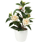 1 x RAW Customer Returns Briful Artificial Houseplant Camellia Artificial Plant Camellia Japonica in Plastic Pot Decorative Silk Flowers Camellia Artificial Flowers for Home Hotel Decoration - RRP €19.15