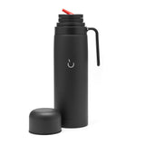 1 x RAW Customer Returns balibetov Thermo for Yerba Mate Gourd - Vacuum insulated with double stainless steel wall - BPA-free - Thermos flask especially for mate cup or mate gourd black  - RRP €23.99