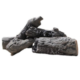 4 x Brand New Grandhom Gas Fireplace Logs, 4 Large Ceramic Fire Logs for Propane Fireplace Insert, Decorative Fake Log Set for Indoor Outdoor Gas Ethanol Fireplace and Fire Pit Charcoal, 27cm - RRP €159.96