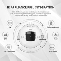 1 x RAW Customer Returns Broadlink RM4 Mini Universal IR Audio Video Remote Control WiFi Remote Hub for Smart Home Compatible with Alexa - RRP €32.99