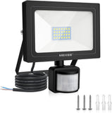 1 x RAW Customer Returns MEIKEE 25W LED spotlight with motion detector 2100LM 6500K super bright LED floodlight with sensor IP66 waterproof floodlight spotlight light wall light for garden garage sports field - RRP €17.99