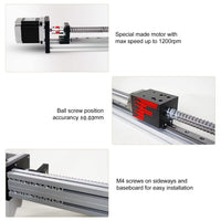 1 x RAW Customer Returns FUYU FSK40 Linear Guides Linear Guide Ball Screw CNC Linear Actuator Motorized Nema 23 Stepper Motor Stroke 350mm - RRP €239.51