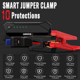 1 x RAW Customer Returns GREPRO 3000A Jump Starter Power Bank, Car Jump Starter Power Bank for 12V Jump Starter up to 10.0L Petrol, 8.0L Diesel , Portable Jump Starter with USB Quick Charge 3.0 Ports, LED Flashlight Compass - RRP €57.6