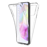 1 x RAW Customer Returns New Teck Case for Samsung Galaxy A35 5G Full Front and Back Protection, 360 Degree Touch Case Shockproof, Transparent - RRP €21.6