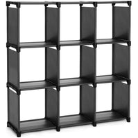 1 x RAW Customer Returns SONGMICS 9-Tier Storage Rack, Open Storage Cabinet, Bookshelf, Organizer for Living Room, Black LSN45BK - RRP €35.99