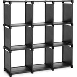 1 x RAW Customer Returns SONGMICS 9-Tier Storage Rack, Open Storage Cabinet, Bookshelf, Organizer for Living Room, Black LSN45BK - RRP €35.99