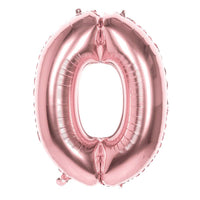 1 x Brand New Boland 23710 Mylar Balloon Number 0 86 cm , Pink - RRP €20.4