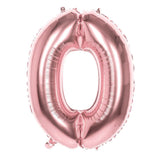 1 x Brand New Boland 23710 Mylar Balloon Number 0 86 cm , Pink - RRP €20.4