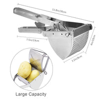 1 x RAW Customer Returns Sopito Potato Masher, Professional Potato Press Stainless Steel Potato Masher for Mashed Potatoes Fruits and Vegetables, Potato Ricer - RRP €25.99