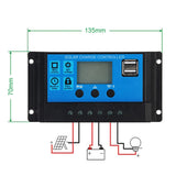 1 x RAW Customer Returns Solar Panel Charge Controller 60A 50A 40A 30A 20A 10A 12V 24V Auto Solar Charge Controller PWM Controller 60A  - RRP €19.57