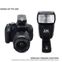 1 x RAW Customer Returns JJC wireless flash studio flash trigger wireless trigger with remote shutter release 2 receivers for Nikon D3300 D5500 D5600 D5300 D750 D7200 D7500 D7100 D7000 D5200 D5100 D5000 D3200 D3100 D610 D600 D90 DF P7700 - RRP €35.99