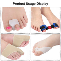 2 x Brand New Hallux Valgus Toe Separator Correction, Valgus Correction Splint, 4-Piece Set Hallux Valgus Toe Separator Toe Separator Set, Hallux Valgus Correction Bandage, Hallux Pad, Hallux Valgus Correction Set - RRP €13.24