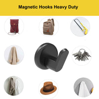 1 x RAW Customer Returns Ant Mag Magnetic Hook Strong for Coat Headphone Bag Cruise Cabinet Kitchen Utensils Hook 64kg Black - RRP €18.0