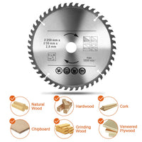 1 x RAW Customer Returns Circular Saw Blades, 250 mm x 30 mm, 48 and 60 Teeth, TCT Manual Wood Cutting Disc, TCT Blade for Fine Cutting Alloy for Wood Plastic Fiberglass Copper and Aluminum - RRP €28.99