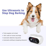 1 x RAW Customer Returns Automatic Ultrasonic Dog Anti Barking Device Safe, Waterproof Anti Bark Device, Bark Control for Dogs, Rechargeable Bark Control for Small Medium Large Dogs, Bark Control Dog Indoor Outdoor - RRP €33.26