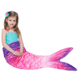 1 x RAW Customer Returns WERNNSAI Mermaid Tail Blanket - Soft Mermaid Blanket for Children Girls 140cm x 60cm Soft Flannel Mermaids Portable Blanket for Teenager Birthday Gift Purple Pink  - RRP €18.98