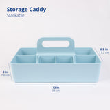 1 x RAW Customer Returns BLUE GINKGO Multipurpose Storage - Stackable Plastic Caddy with Handle Craft Caddy, Desk Caddy, Art Organizers Containers, Makeup Caddy Long Rectangle  - RRP €22.8