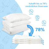 1 x RAW Customer Returns 6Pcs Vacuum Bag Clothes Vacuum Cleaner 2XXL 2XL 2L Reusable Vacuum Storage Bag Vacuum Cover Storage with Pump for Duvets Bedding Pillows Clothes Luggage - RRP €15.74