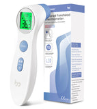 8 x RAW Customer Returns Fever thermometer for babies, children and adults, contactless forehead thermometer infrared digital thermometer with instant accurate reading, fever alarm, white - RRP €128.24