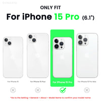 1 x RAW Customer Returns ORNARTO for iPhone 15 Pro Case with Camera Protection and 2 Screen Protectors, Liquid Silicone Phone Case iPhone 15 Pro 6.1 inch, Shockproof iPhone 15 Pro Protective Case with Microfiber - Starlight - RRP €17.99