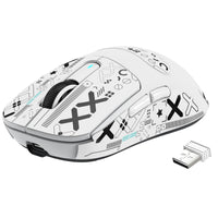 1 x RAW Customer Returns VGN GAMEPOWER Attack Shark X3 Superlight Wireless Gaming Mouse, 49g Ultralight Esports Mouse, 26000DPI, PixArt PAW3395 Sensor, 2.4G BT Wired, G502, Griptape Set, Up to 200 Hours Battery, White - RRP €55.45