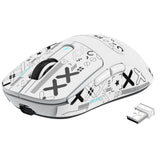 1 x RAW Customer Returns VGN Game Power ATTACK SHARK X3 SUPERLIGHT Wireless Gaming Mouse, 49g Ultralight Esports Mouse, 26000DPI, PixArt PAW3395 Sensor, 2.4G BT Wired, G502, Griptape Set, Up to 200 Hours Battery, White - RRP €56.12