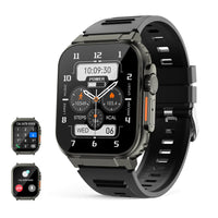 1 x RAW Customer Returns Smartwatch Men Ultra with telephone function, fitness tracker with heart rate sleep monitoring, music storage, 600 mAh large battery, blood pressure monitor, voice recorder, fitness watch sports watch for Android iOS - RRP €43.07