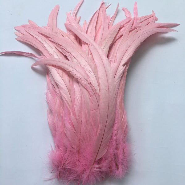 1 x RAW Customer Returns Sowder Pack of 50 Rooster Tail Feathers, 11-14 Length, Pink - RRP €14.99