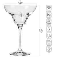 1 x RAW Customer Returns Krosno Margarita Glasses Cocktail Glass Cup Set of 6 270ML Mixology Collection Ideal for the Home, Restaurant, Parties and Receptions Dishwasher safe - RRP €40.99